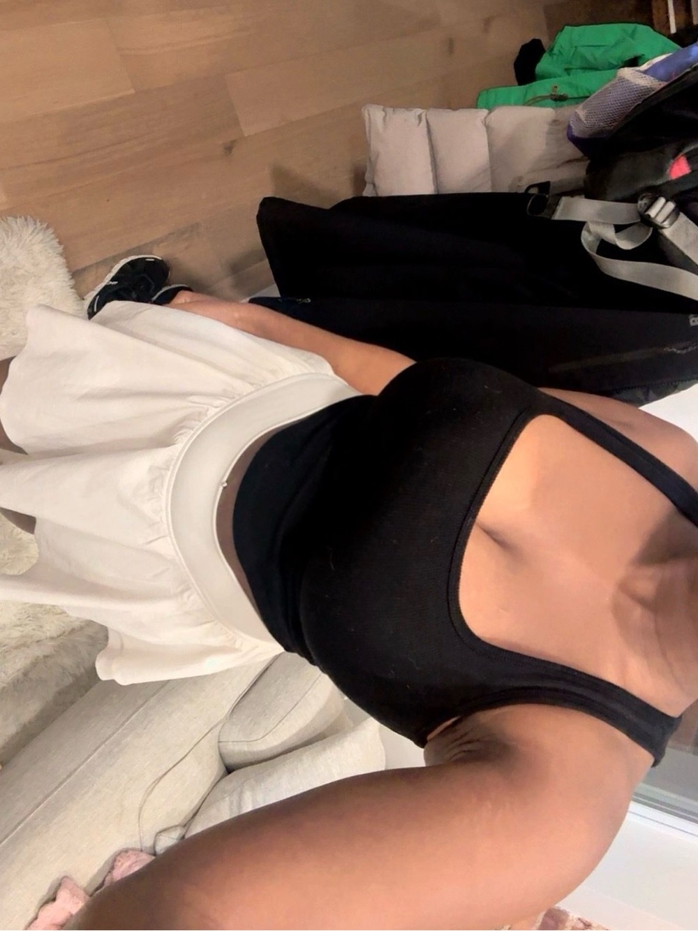 ARITZIA Golden Tennis Skirt